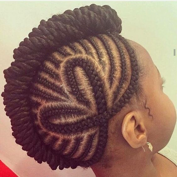 Creative Braided Hairstyle For Little Girls Mowhawk Click042